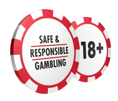 Símbolo de juego responsable y mayores de 18 años